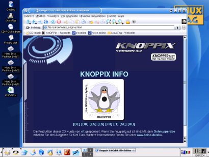 Knoppix-KDE-Desktop